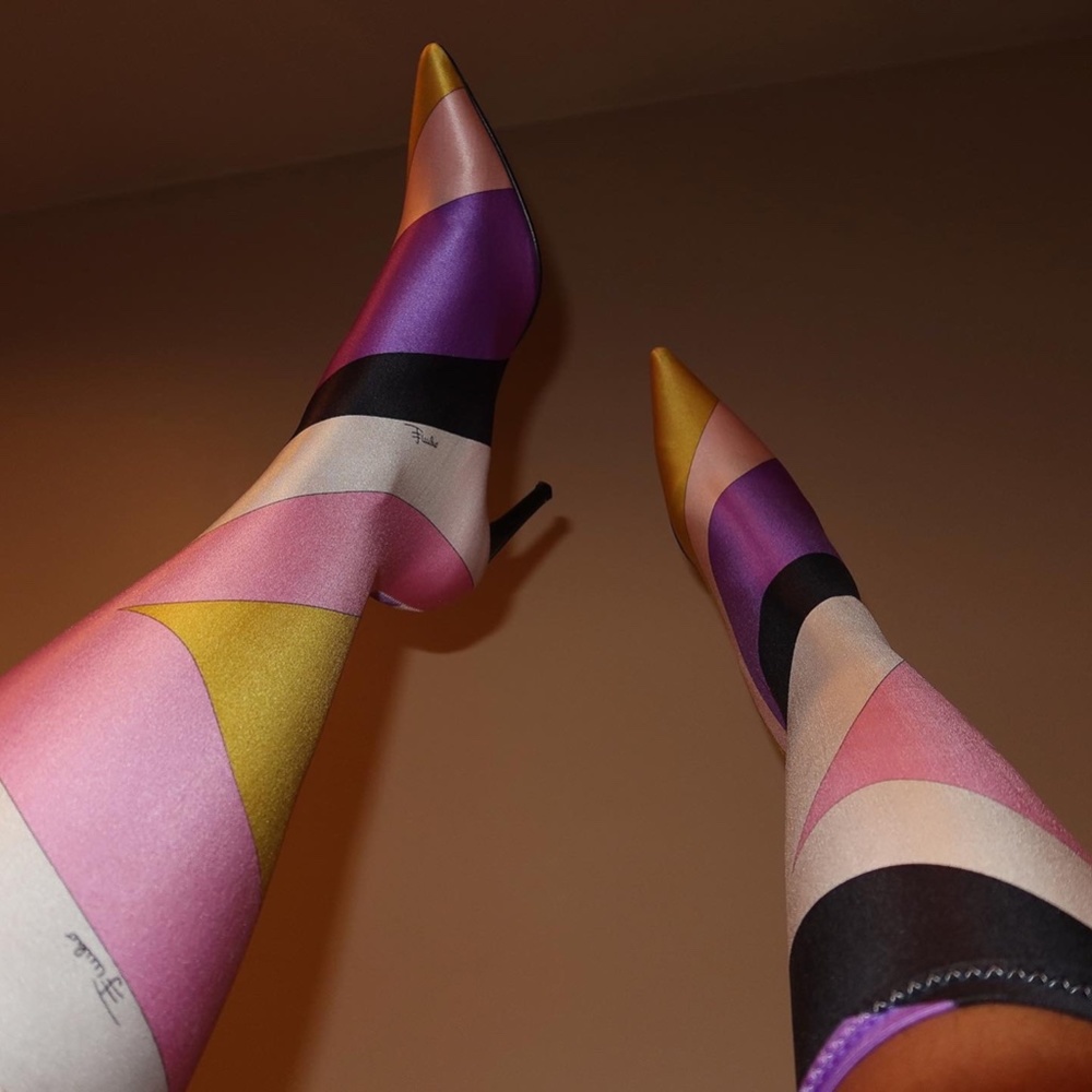 Emilio Pucci Sock Boots Sz 36 PRE-OWNED